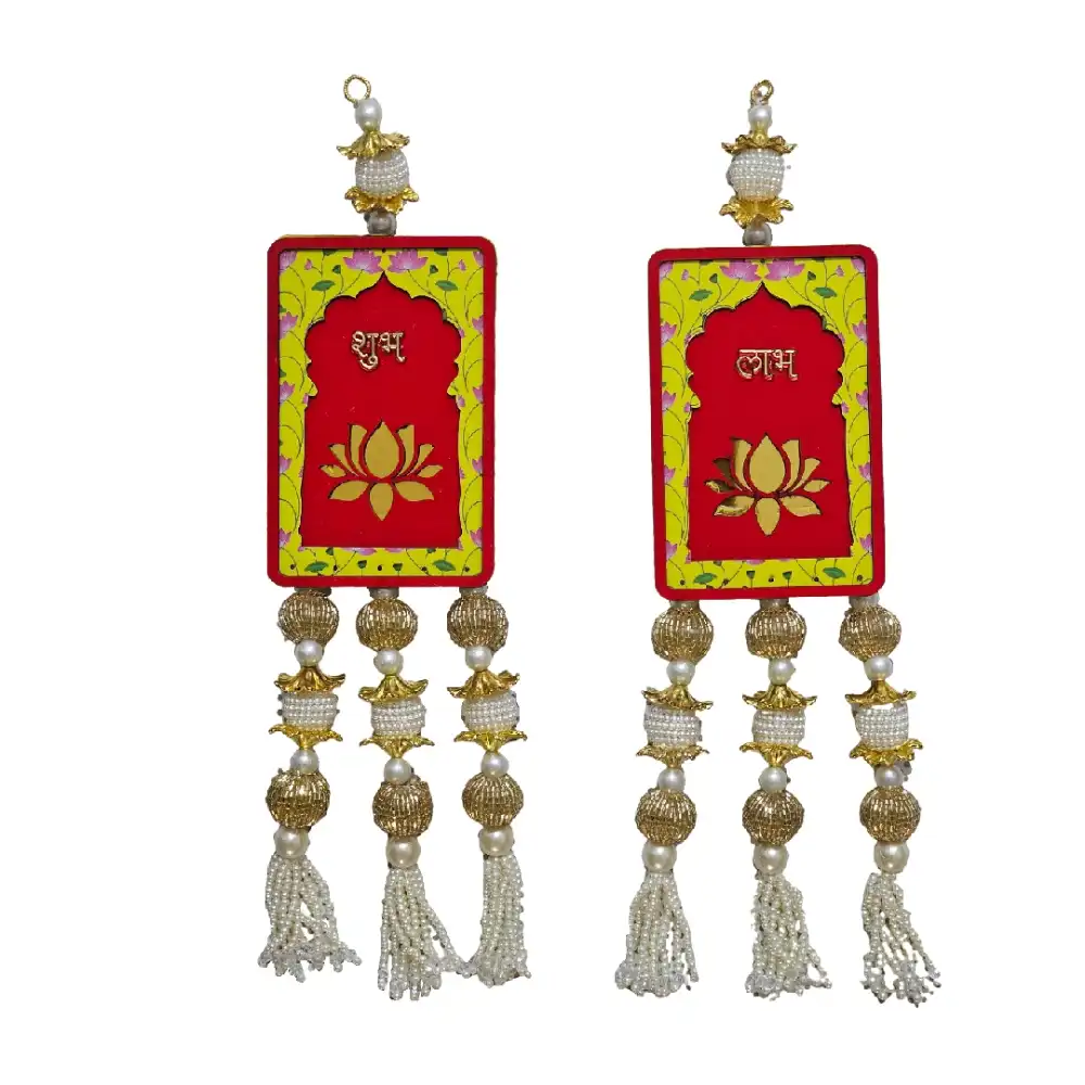 Shubh Labh door hangings with traditional design
